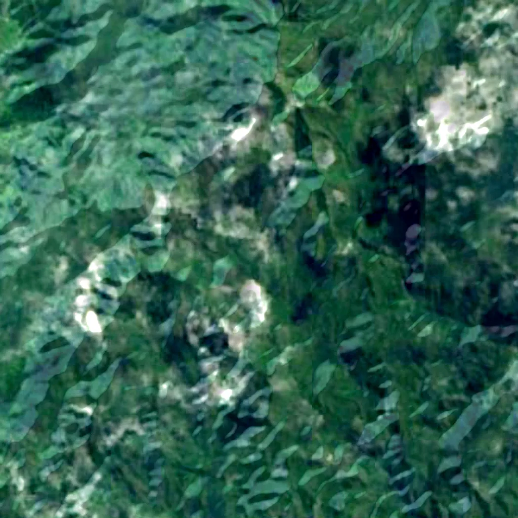 Monte Tomanivi visto desde arriba (Sentinel-2)