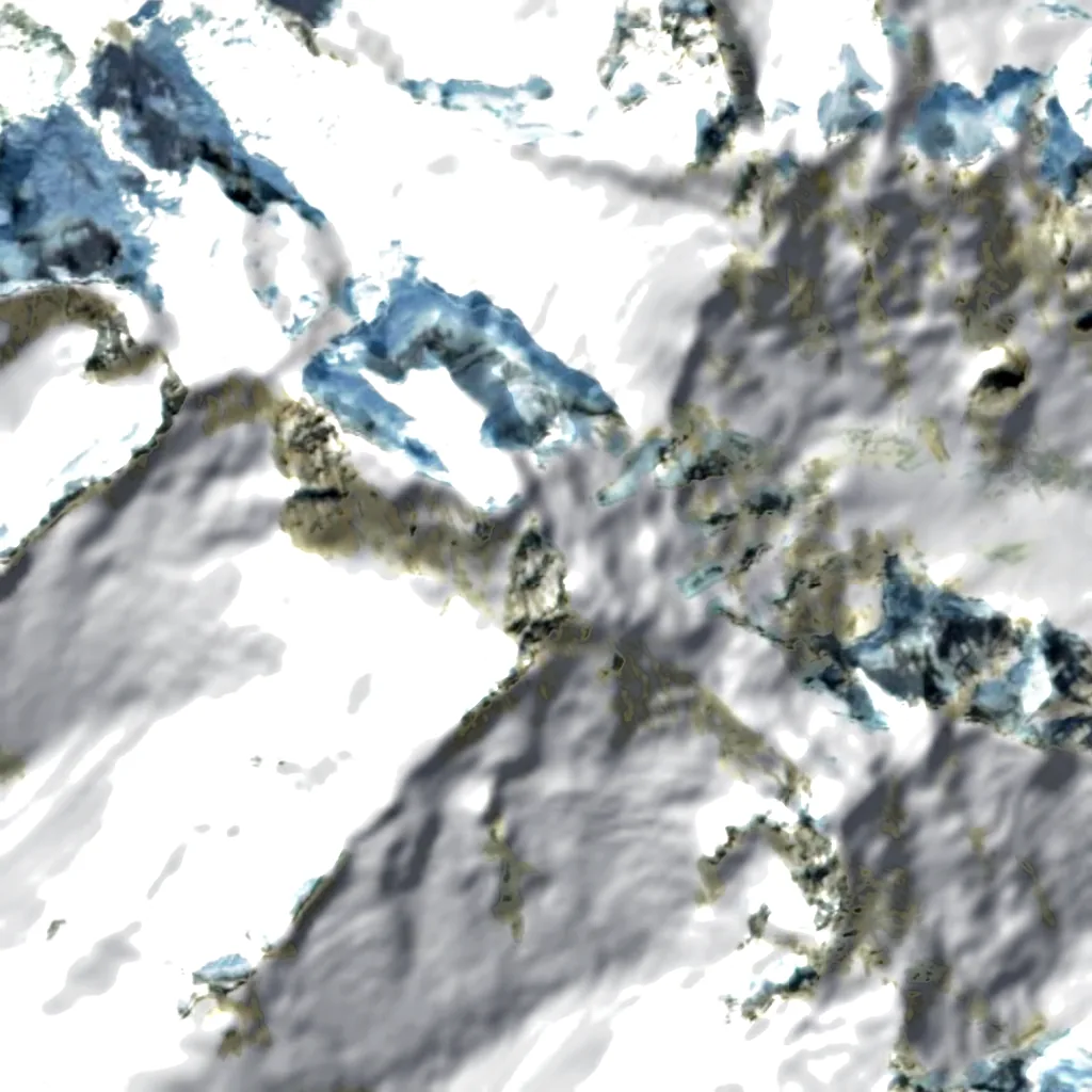 Mont Waddington vu d'en haut (Sentinel-2)
