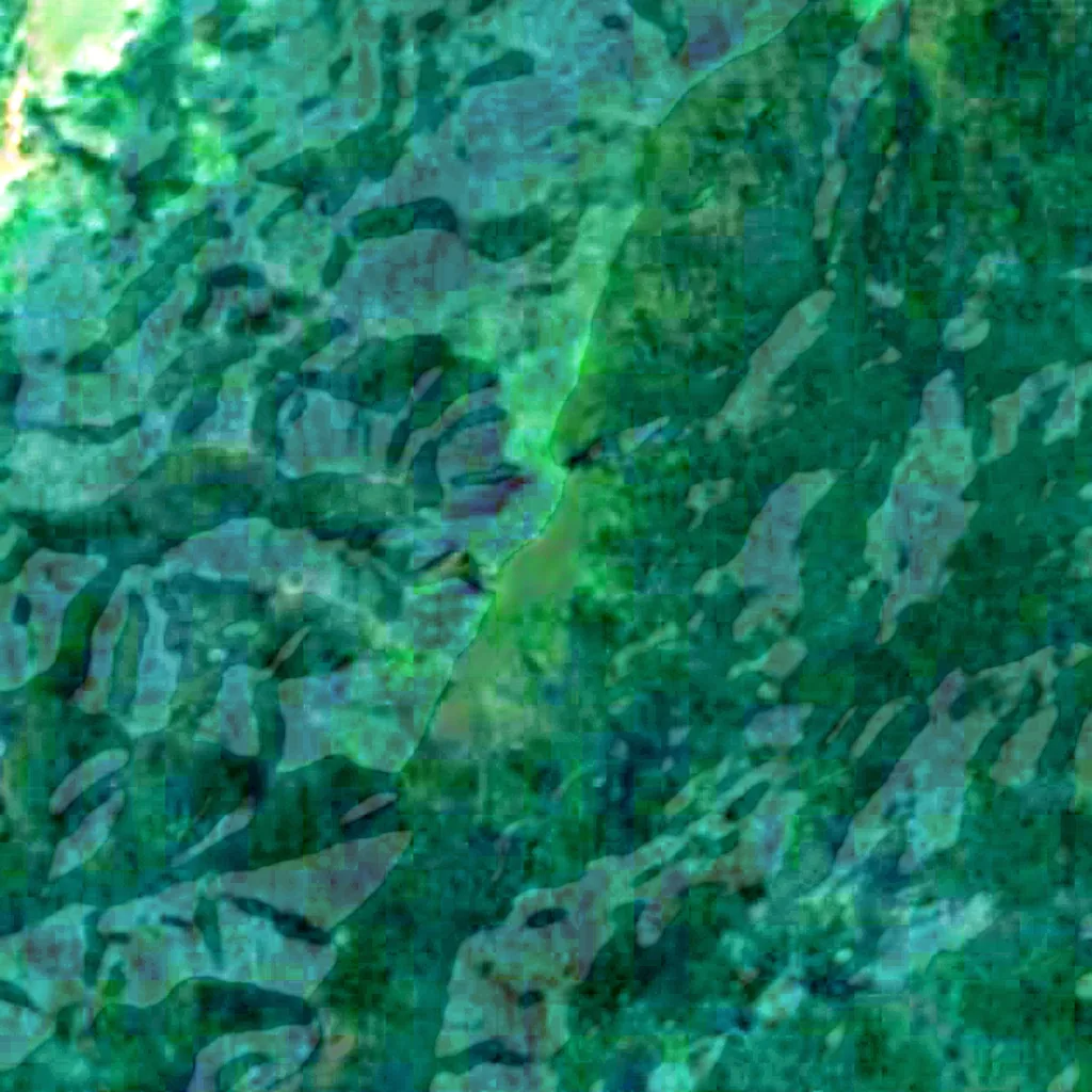 Monte Wuteve visto desde arriba (Sentinel-2)