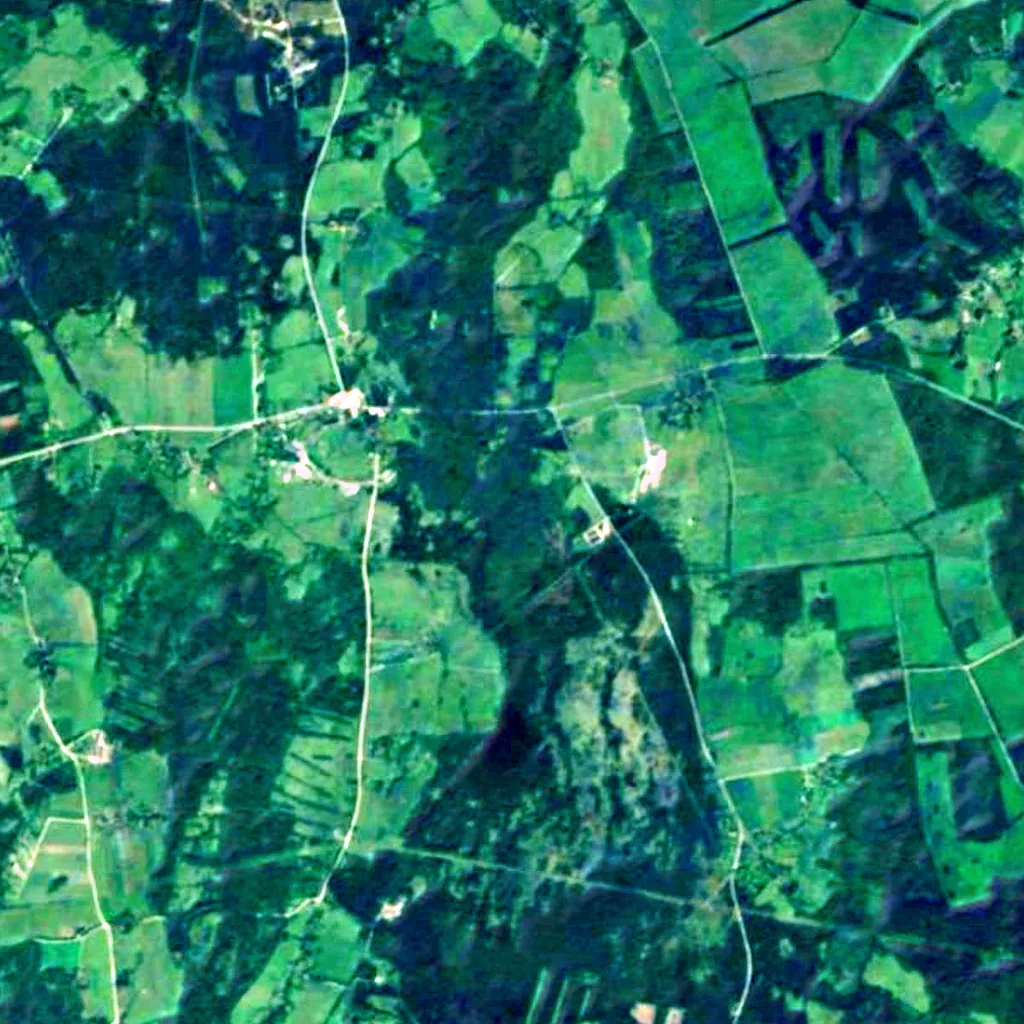 Muhu visto dall'alto (Sentinel-2)