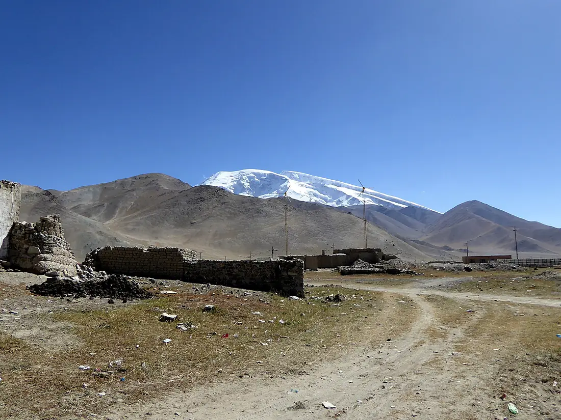 7,546m Muztagh Ata 3,600m Lake Karakul Kyrgyz Xinjiang China 新疆 吉爾吉斯 喀拉庫勒湖 慕士塔格峰 - panoramio