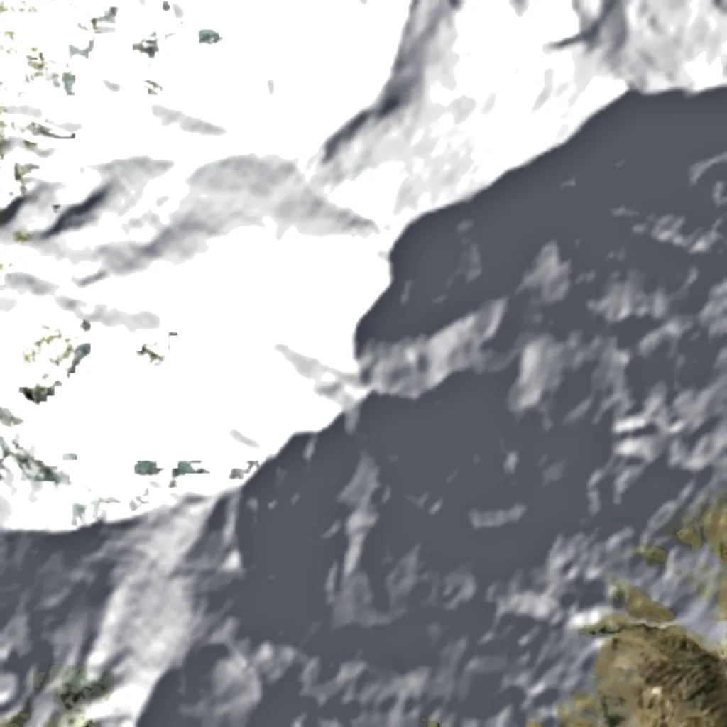 Nanga Parbat visto dall'alto (Sentinel-2)