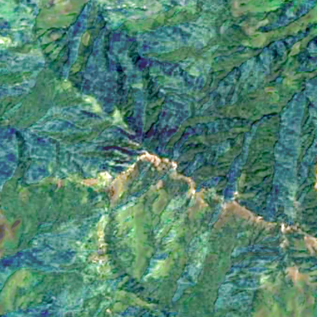 Nat Ma Taung visto dall'alto (Sentinel-2)