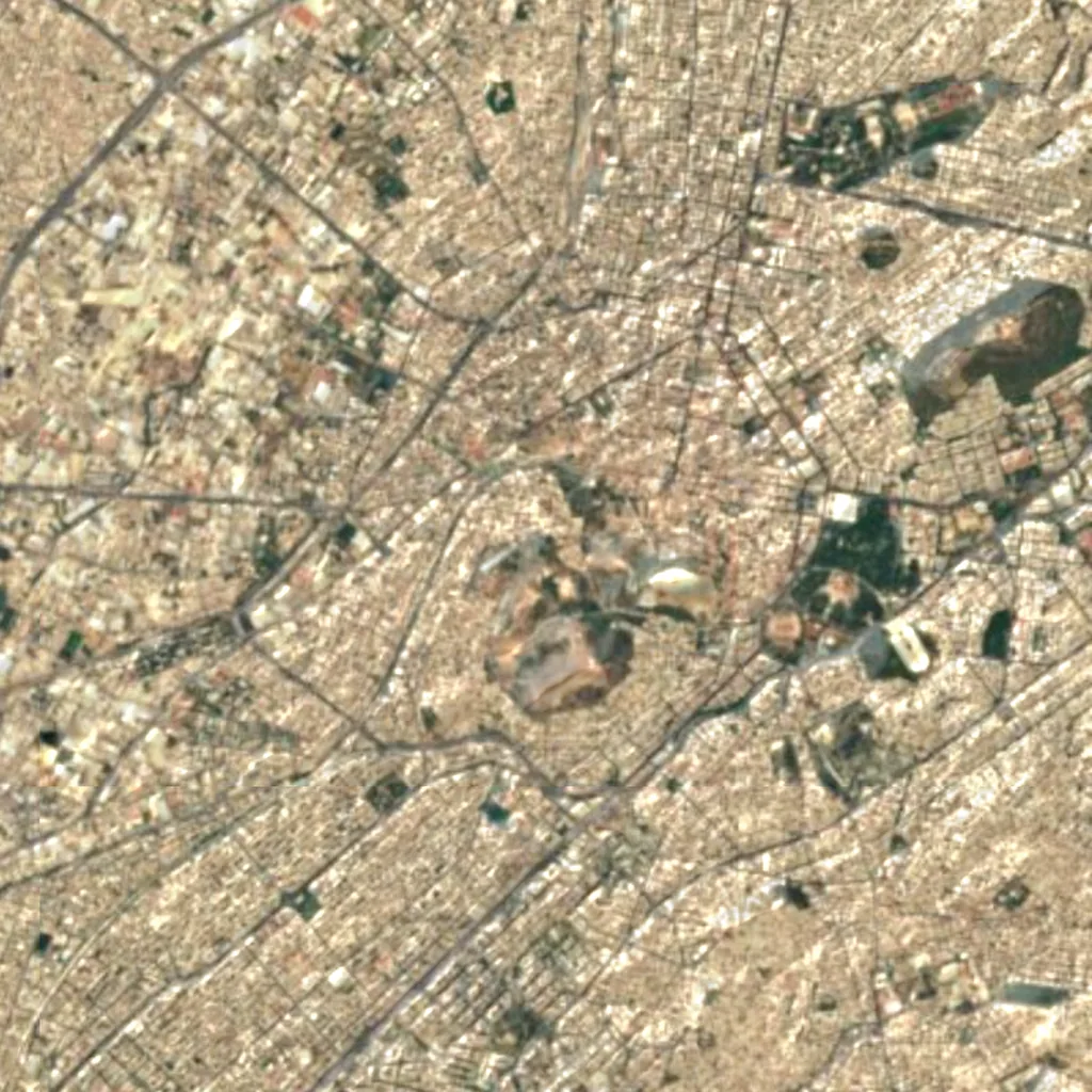 National Observatory of Athens seen from above (Sentinel-2)