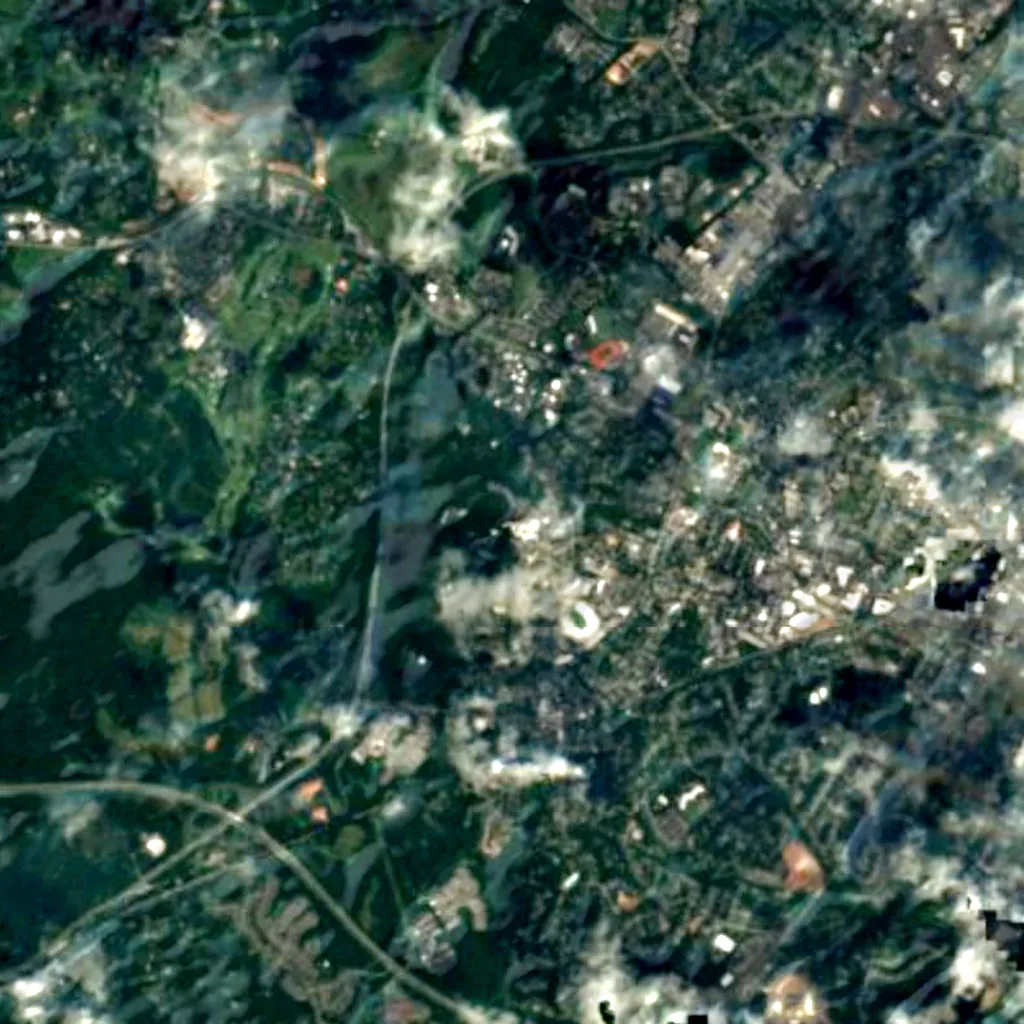 National Radio Astronomy Observatory visto dall'alto (Sentinel-2)