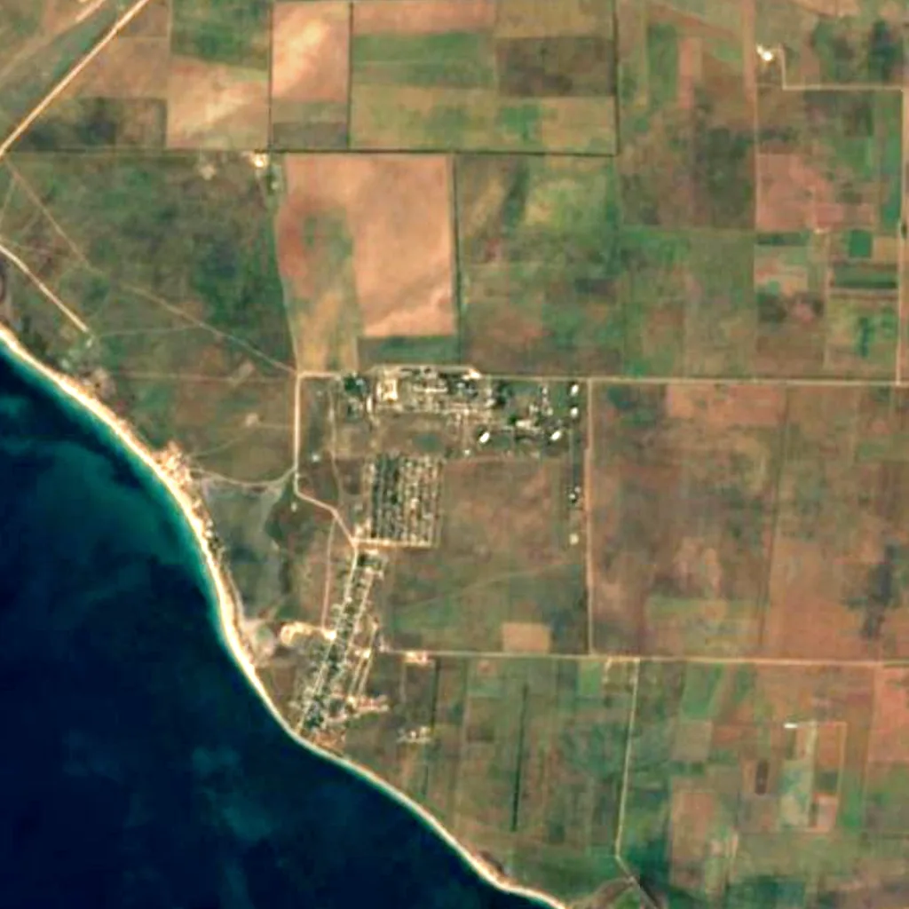 National Space Facilities Control and Test Center visto dall'alto (Sentinel-2)