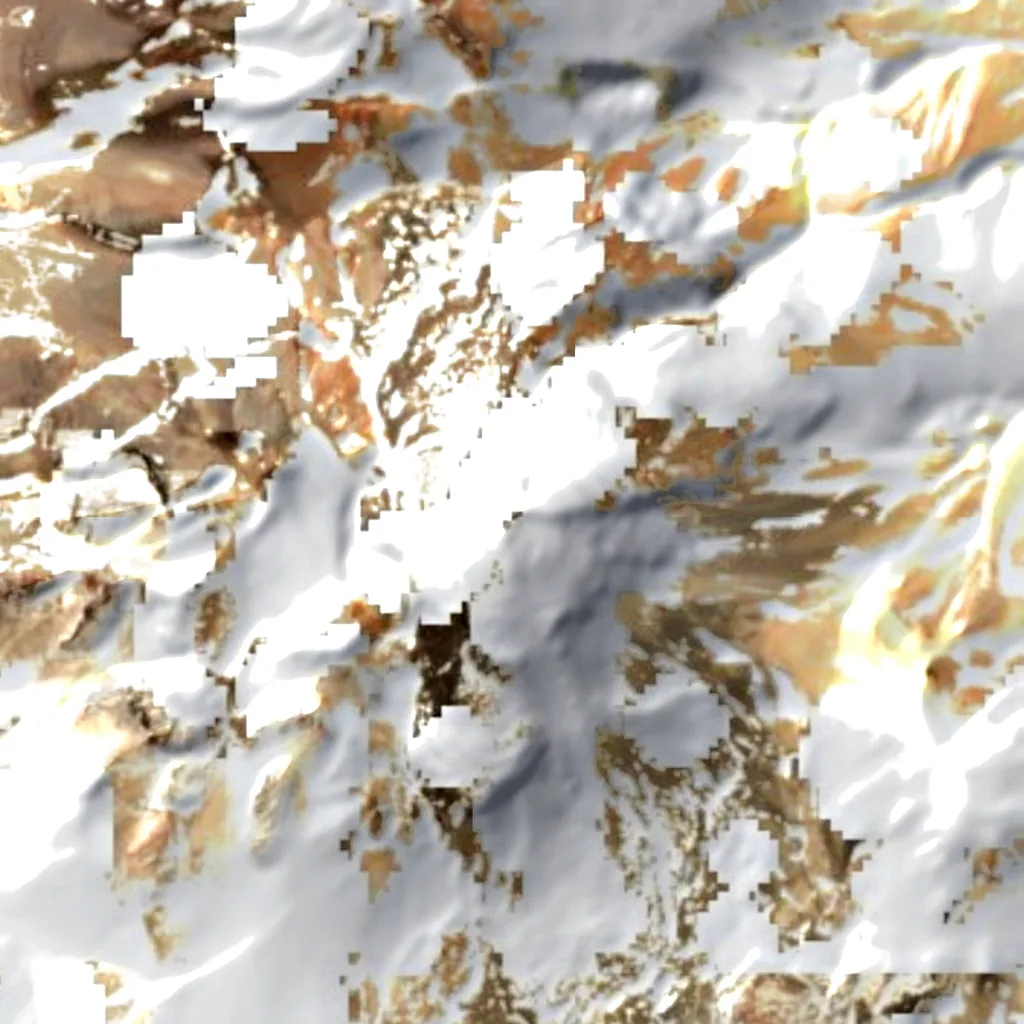 Nevado Tres Cruces vu d'en haut (Sentinel-2)