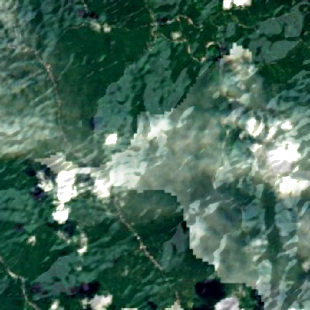 Nias visto dall'alto (Sentinel-2)