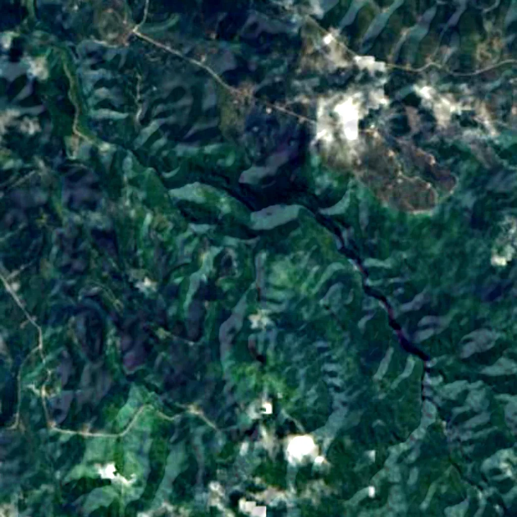 Île du Nord vu d'en haut (Sentinel-2)