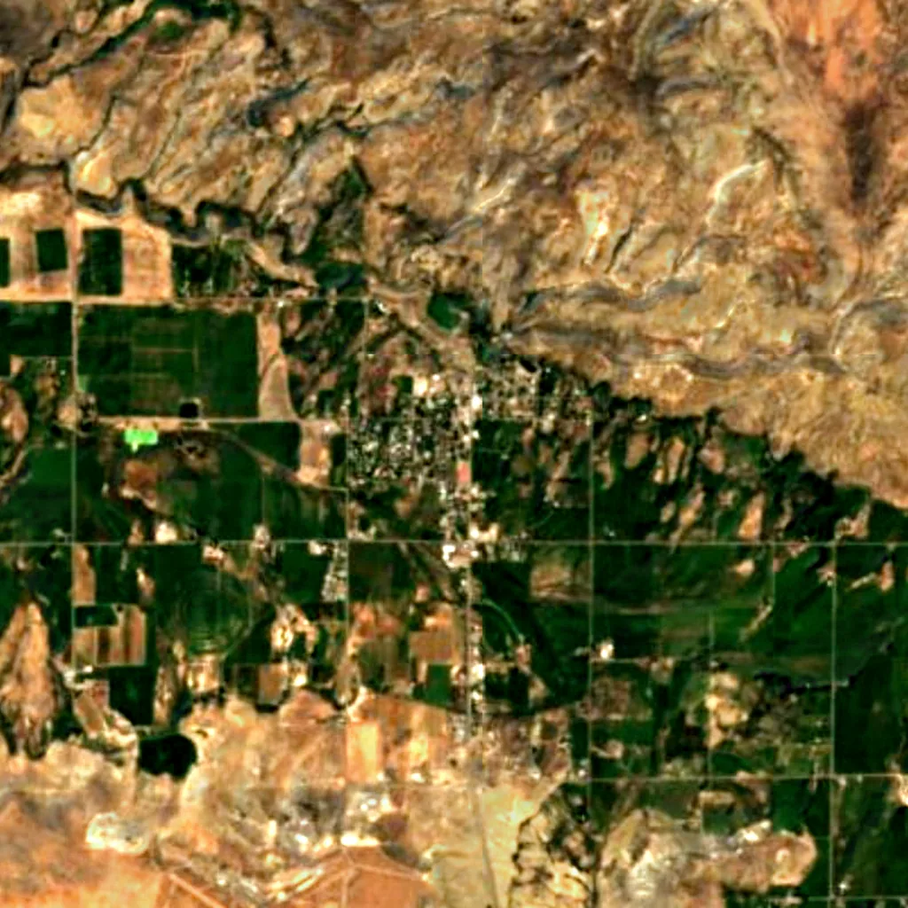Nucla visto de cima (Sentinel-2)