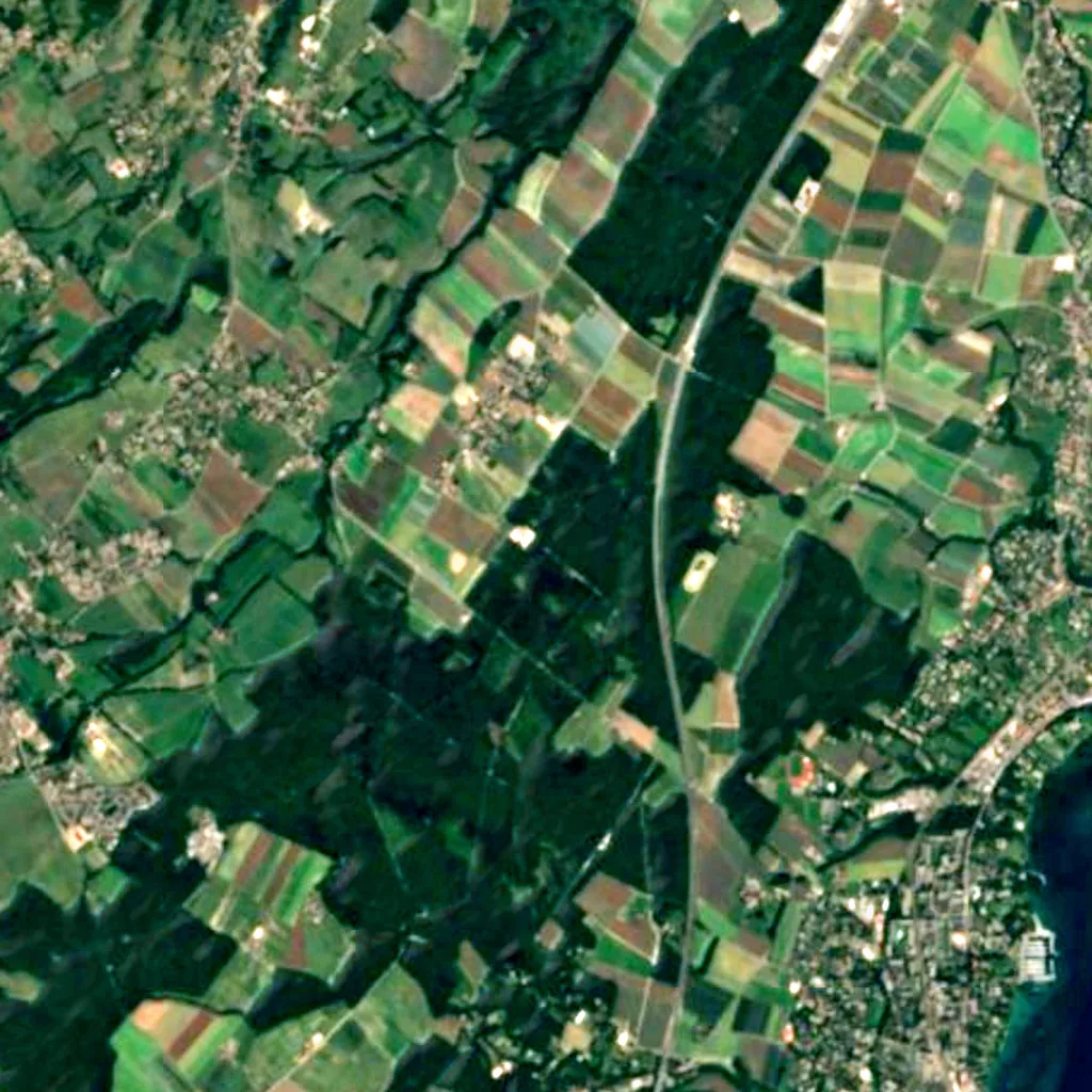 Sternwarte Genf von oben gesehen (Sentinel-2)