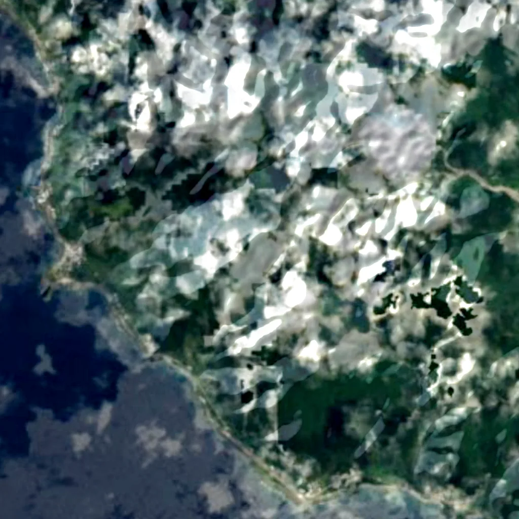 Lanyu vu d'en haut (Sentinel-2)