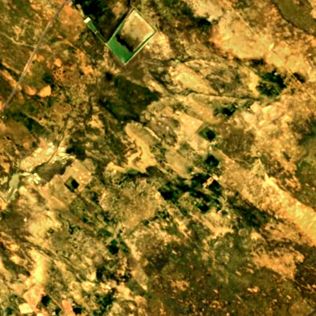 Deserto Ordos visto dall'alto (Sentinel-2)