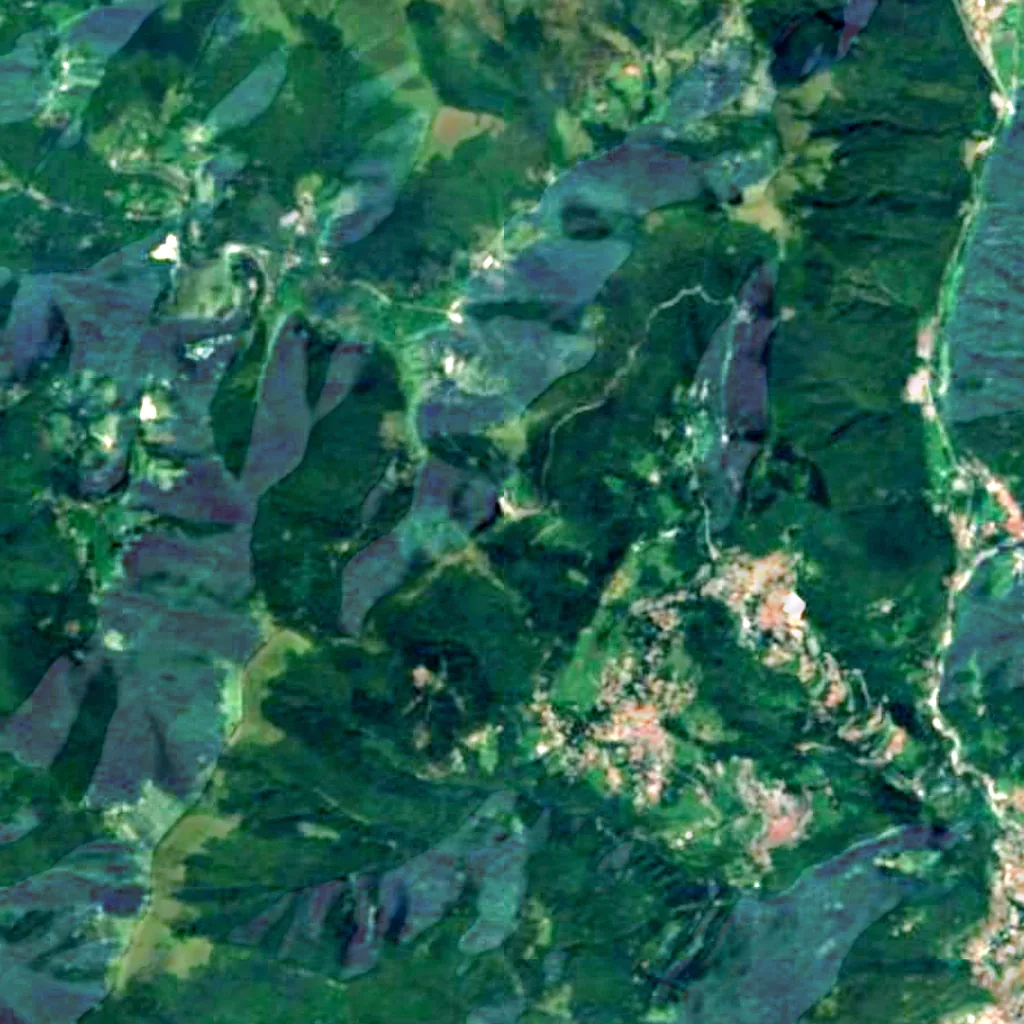Astronomisch Observatorium Sormano van boven gezien (Sentinel-2)