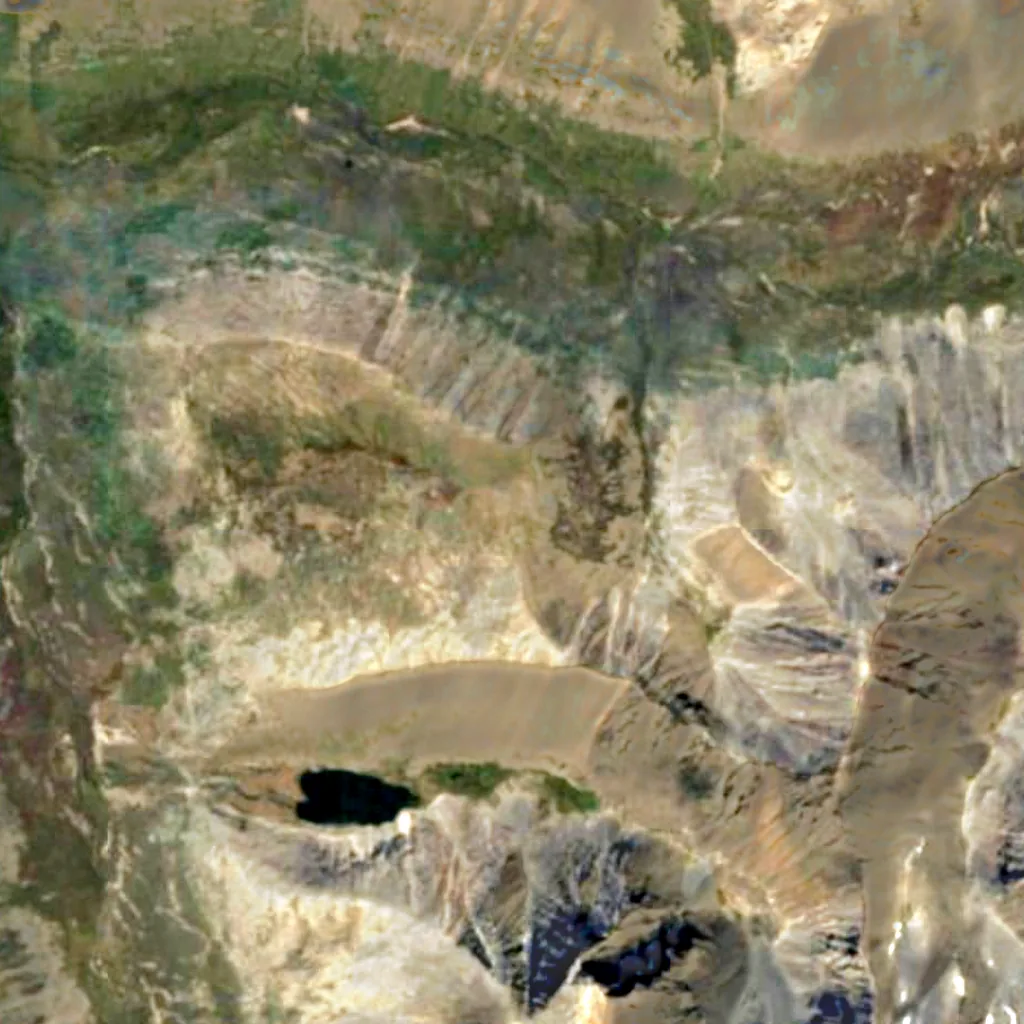 Otgon Tenger Uul von oben gesehen (Sentinel-2)