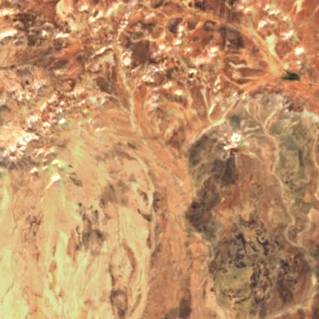 Painted Desert seen from above (Sentinel-2)