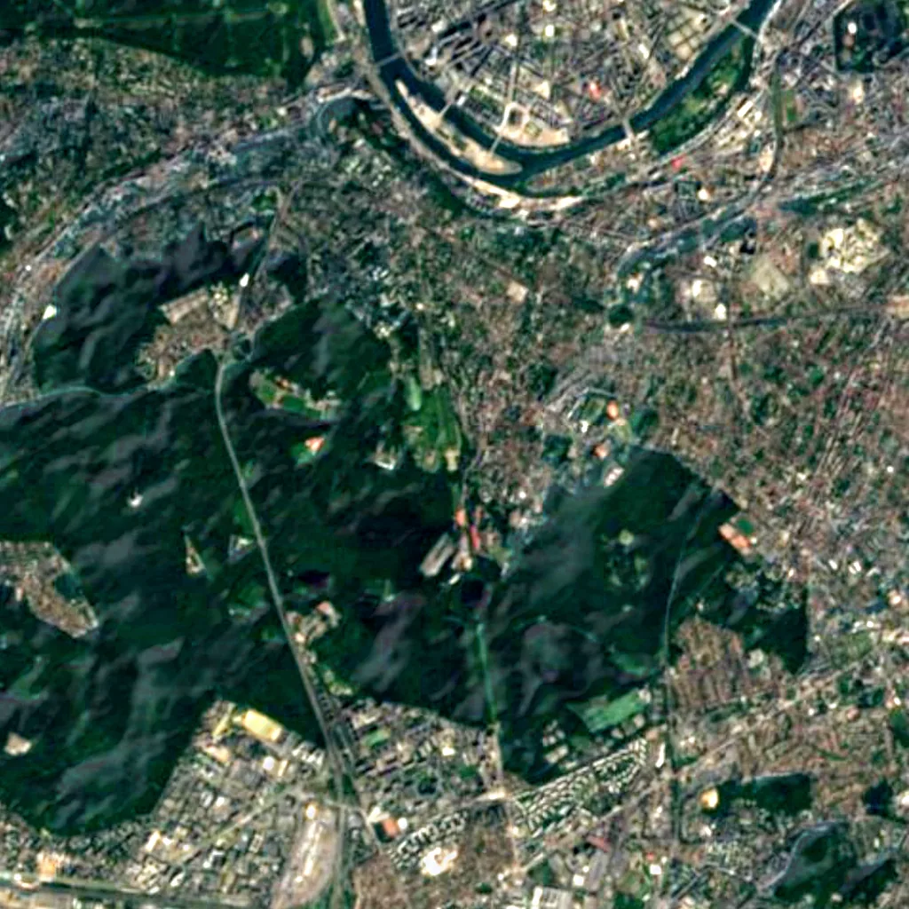 Paris Observatory, PSL University seen from above (Sentinel-2)