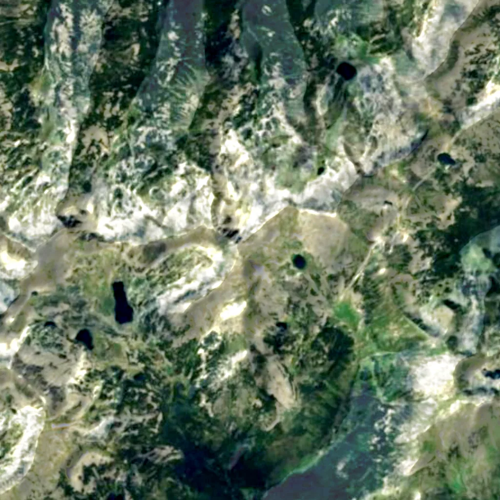 Peleaga visto desde arriba (Sentinel-2)