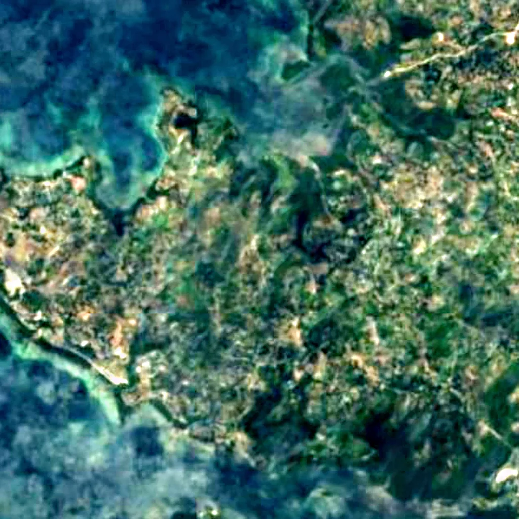 Pemba von oben gesehen (Sentinel-2)
