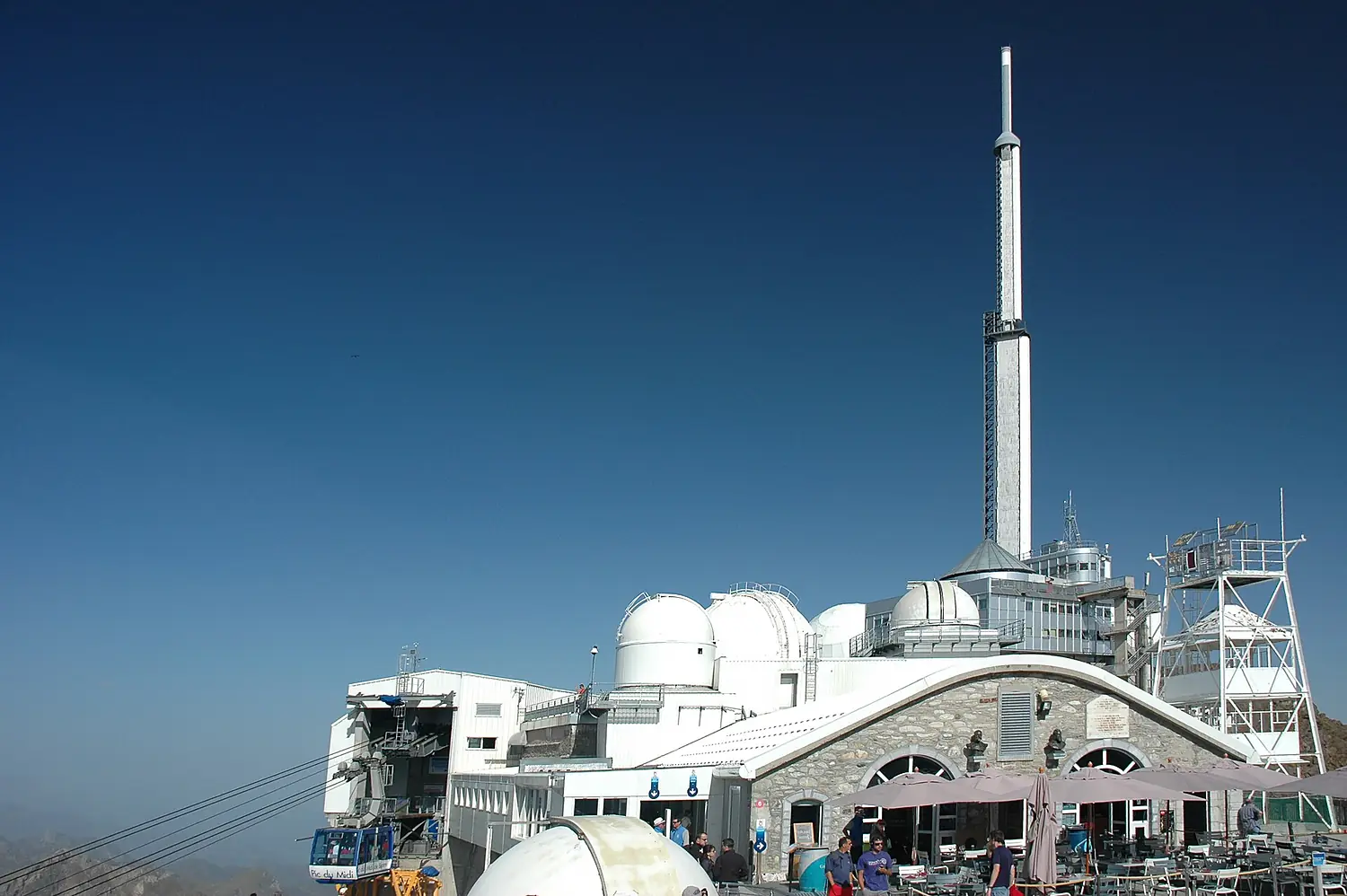 France Hautes-Pyrenees Pic du Midi de Bigorre emetteur TDF telephérique 01