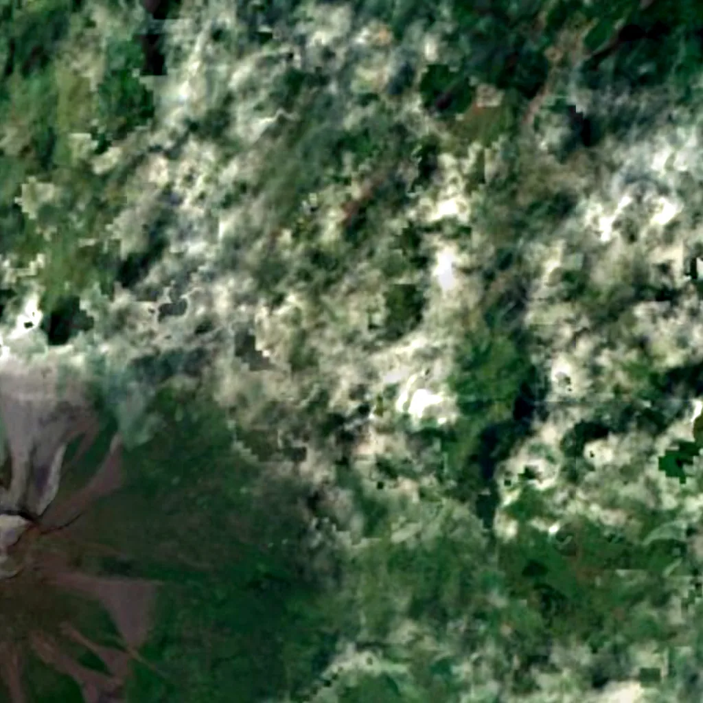 Pico van boven gezien (Sentinel-2)