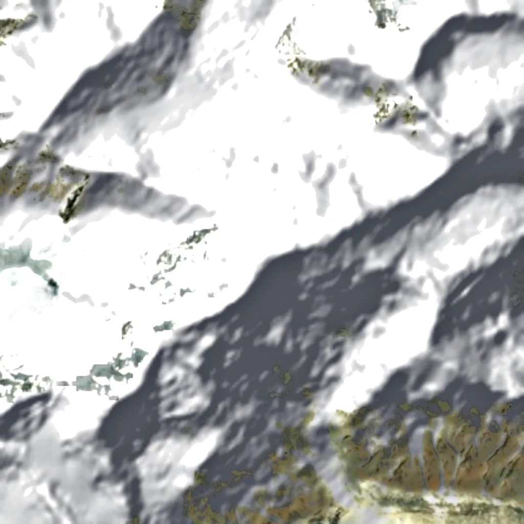 Pik Garmo visto de cima (Sentinel-2)
