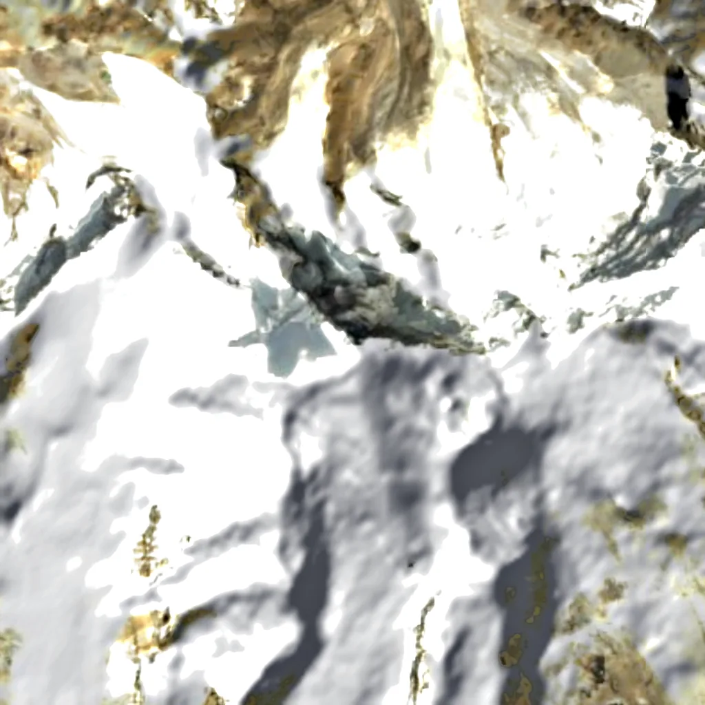 Picco Karl Marx visto dall'alto (Sentinel-2)