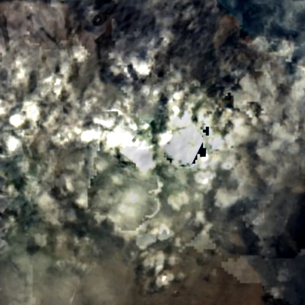 Pinta van boven gezien (Sentinel-2)