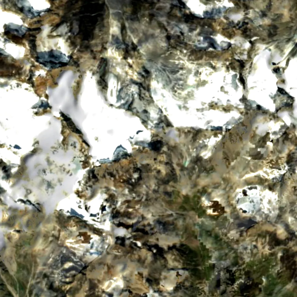 Piz Buin seen from above (Sentinel-2)