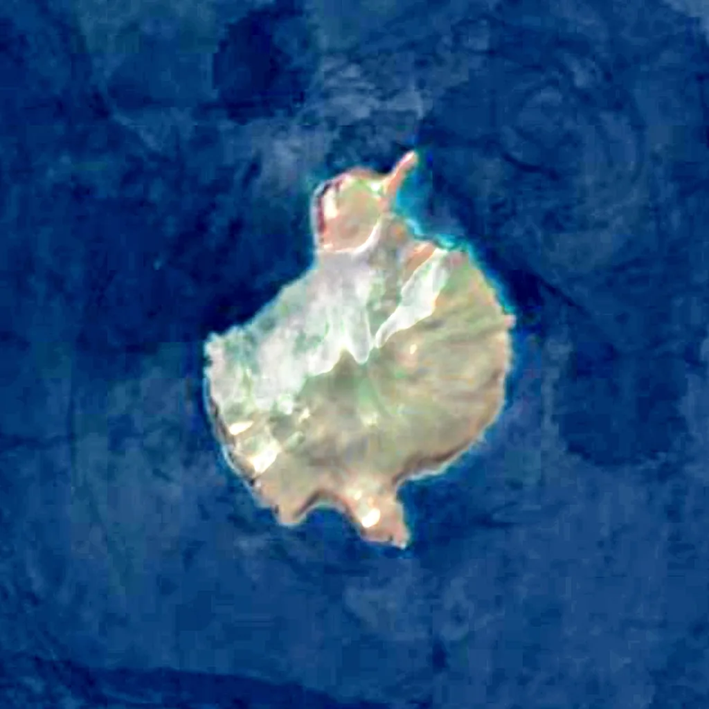 Rábida Island seen from above (Sentinel-2)