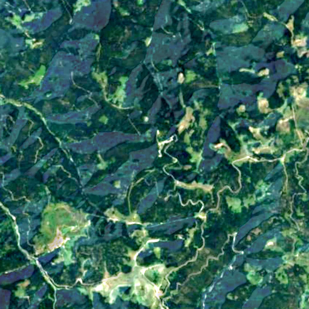 Nazionalna astronomitscheska obserwatorija – Roschen von oben gesehen (Sentinel-2)