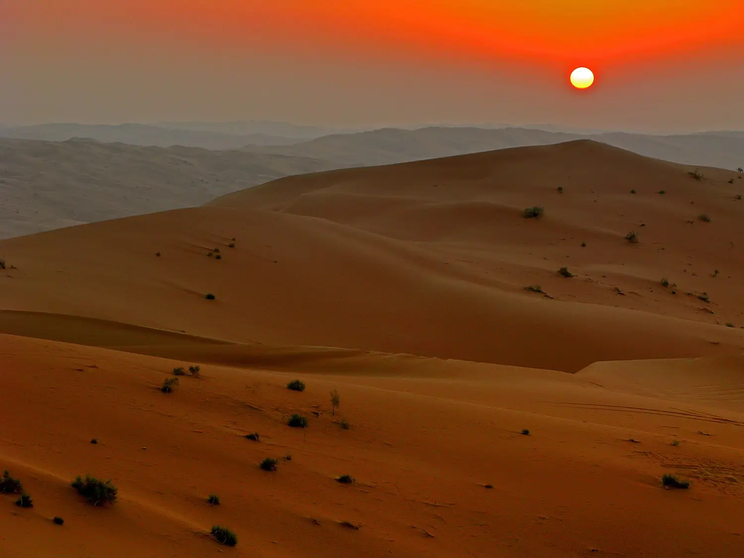 Rub al khali sunset Nov 2007