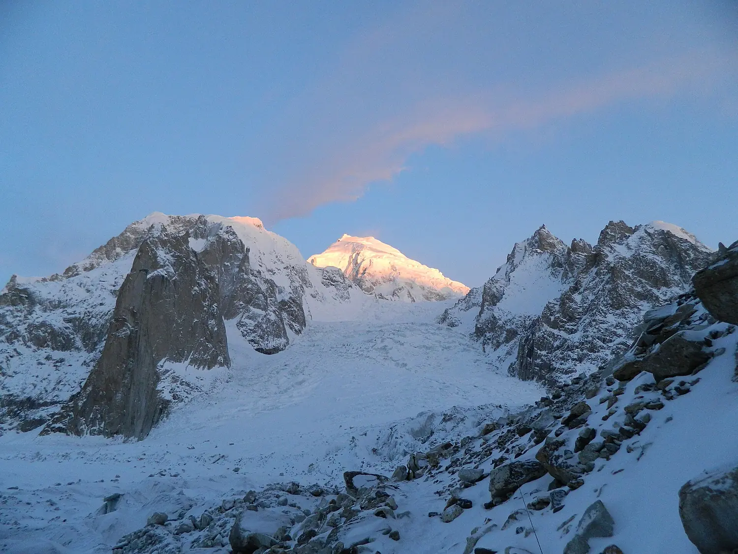 Sunset on Saltoro Kangri