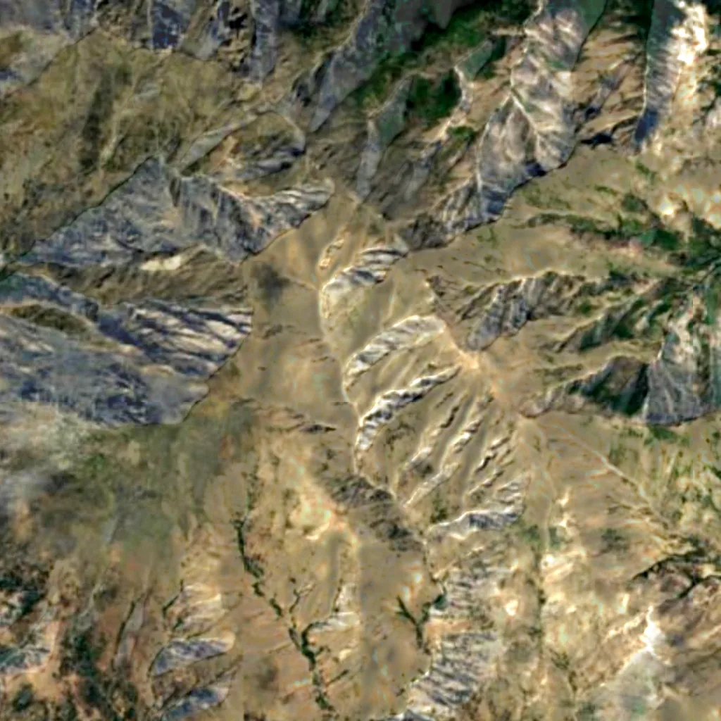 Samothrace seen from above (Sentinel-2)
