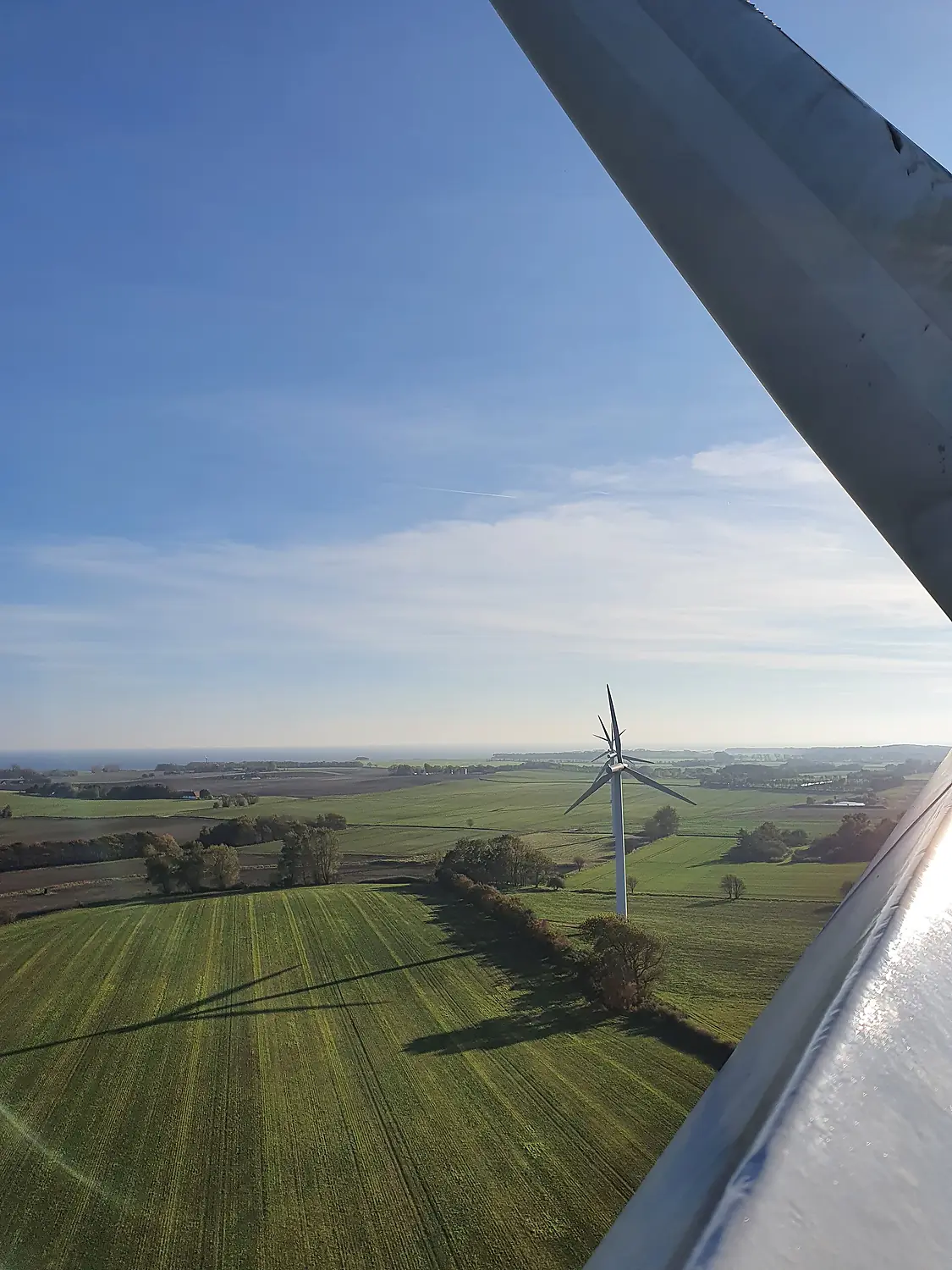 View from an onshore wind turbine.
