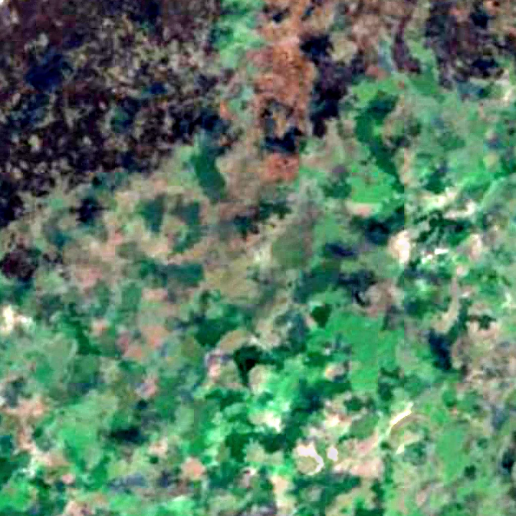 Île San Cristóbal vu d'en haut (Sentinel-2)