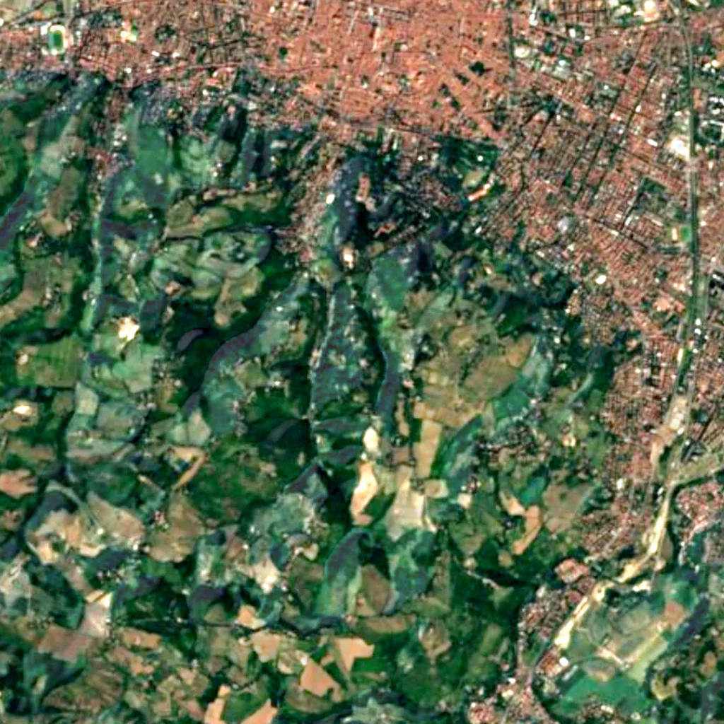 San Vittore Observatory seen from above (Sentinel-2)