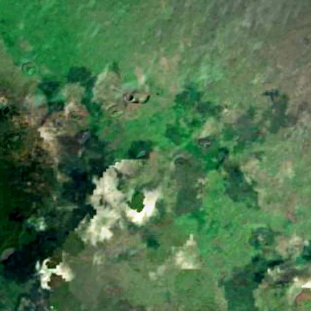 Santiago Island seen from above (Sentinel-2)