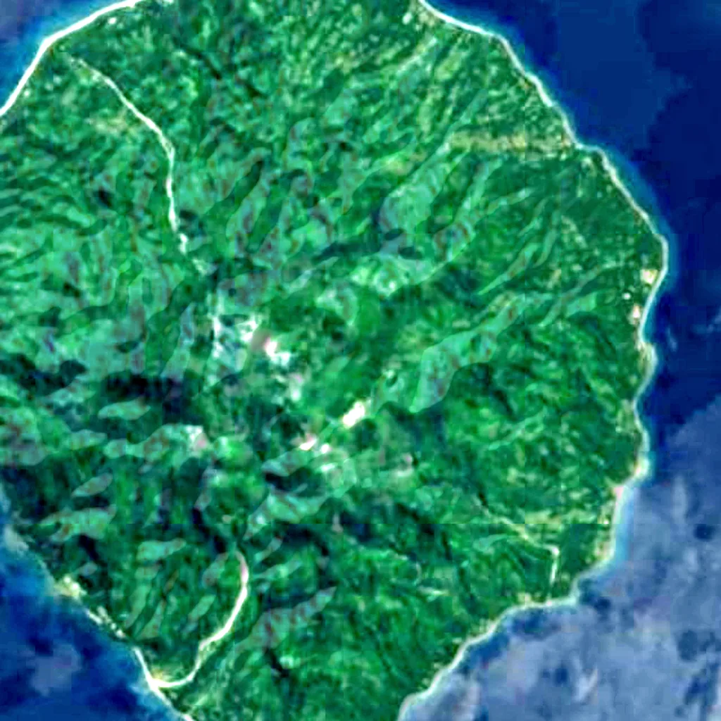 Savo Island von oben gesehen (Sentinel-2)