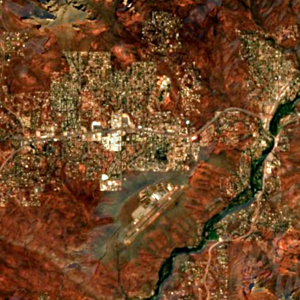 Sedona van boven gezien (Sentinel-2)