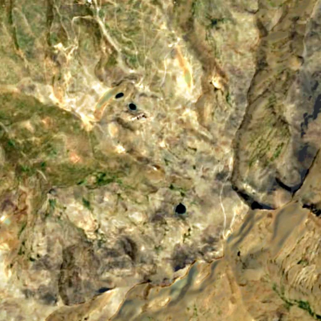 Sierra Nevada Observatorium van boven gezien (Sentinel-2)