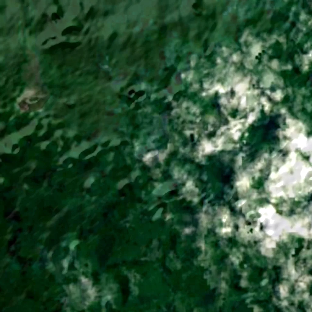 Mauga Silisili visto dall'alto (Sentinel-2)