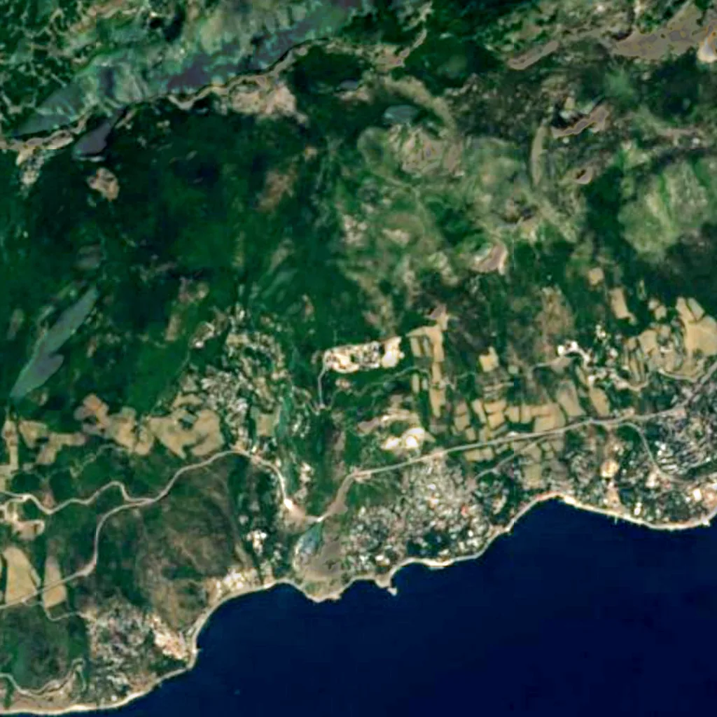 Osservatorio Simeiz visto dall'alto (Sentinel-2)