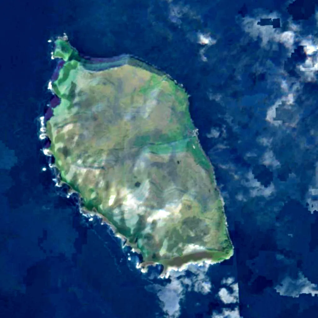 Skúvoy seen from above (Sentinel-2)