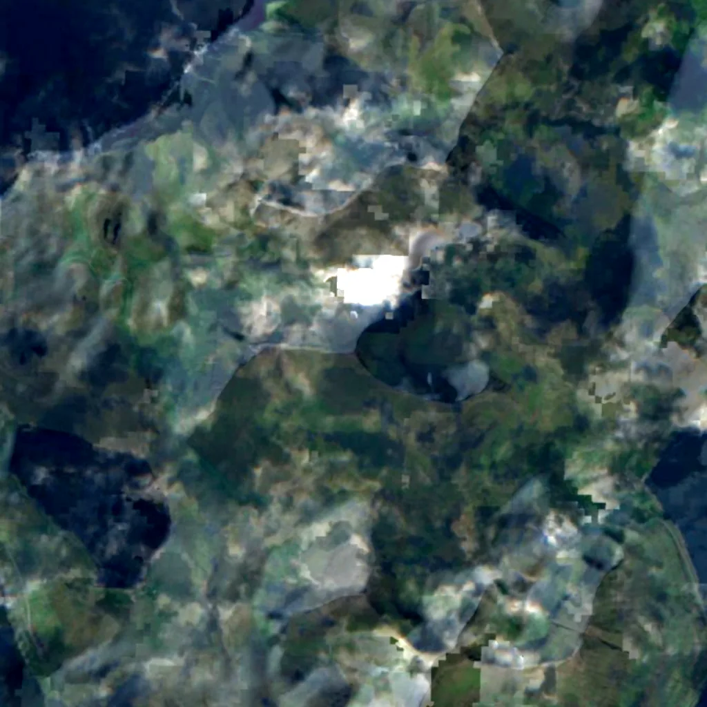 Slættaratindur seen from above (Sentinel-2)
