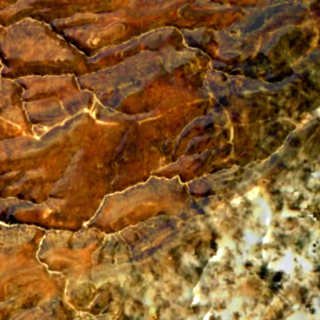Socotra visto dall'alto (Sentinel-2)