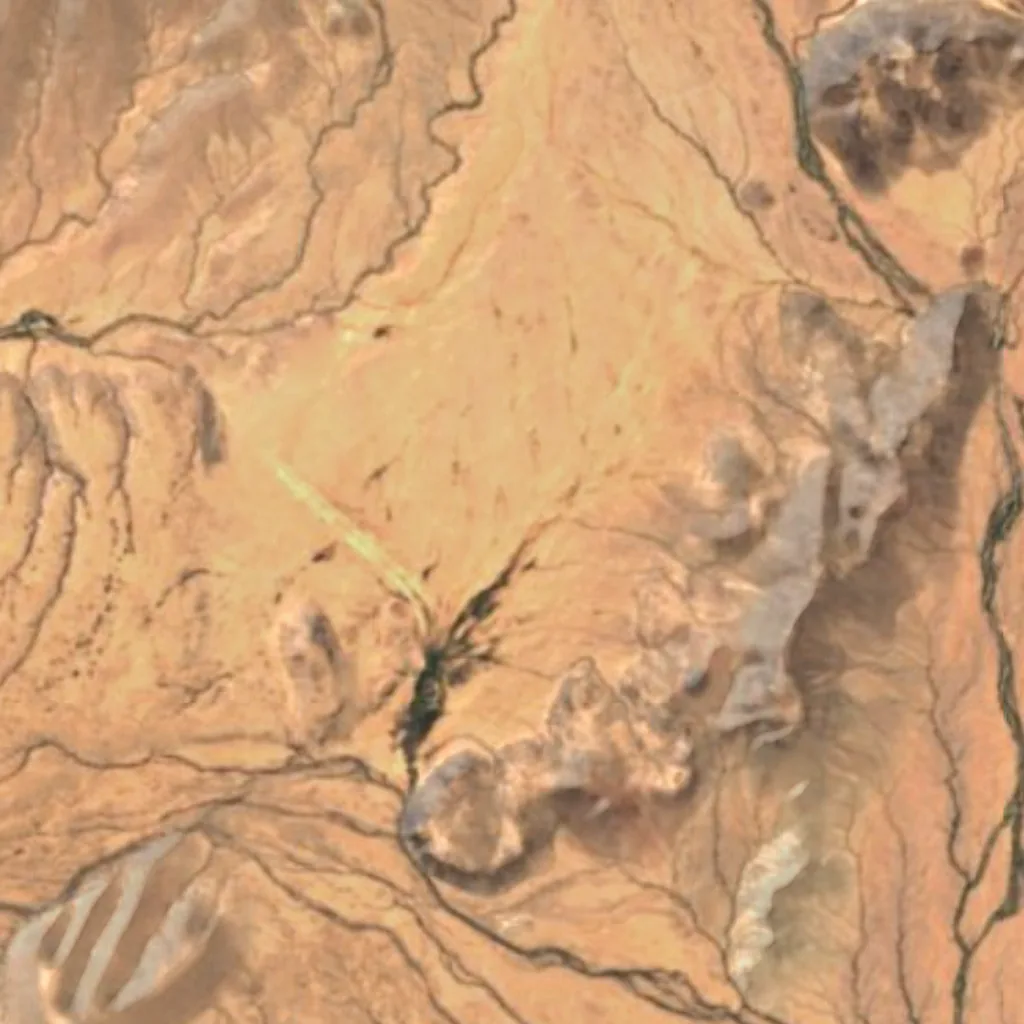 Desierto de Sonora visto desde arriba (Sentinel-2)