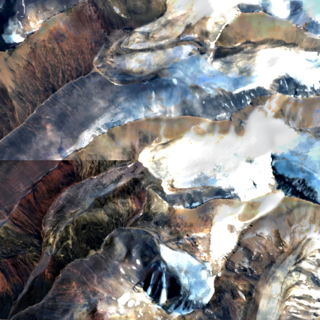 Spitsbergen seen from above (Sentinel-2)