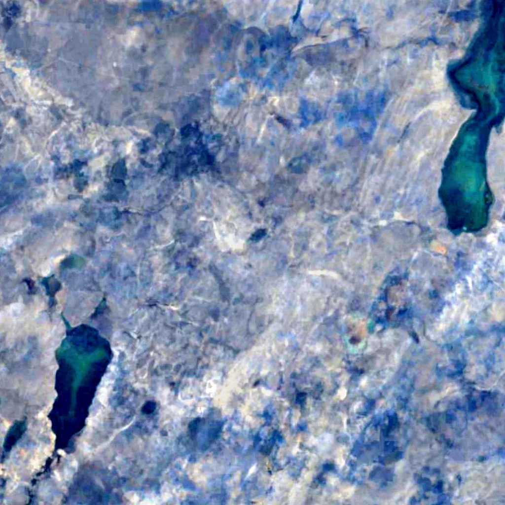 Sprengisandur von oben gesehen (Sentinel-2)