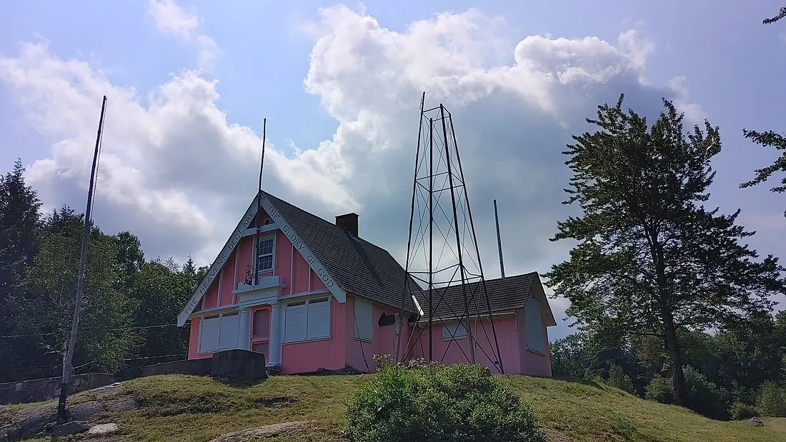 Stellafane Observatory Pink Clubhouse 2021